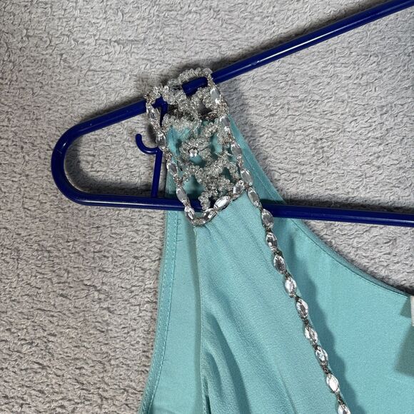 Vintage Colette Dinnigan Dress Womens XS Silk Metallic Glass Romantic Fairy Y2K - Picture 6 of 15